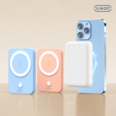 일우 맥세이프 무선 충전 + 휴대용 전기 손난로 보조배터리 충전식 5000mAh #2