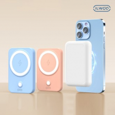 일우 맥세이프 무선 충전 + 휴대용 전기 손난로 보조배터리 충전식 5000mAh