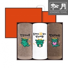 [송월타올]청록이용 타올 세트 150g 3p