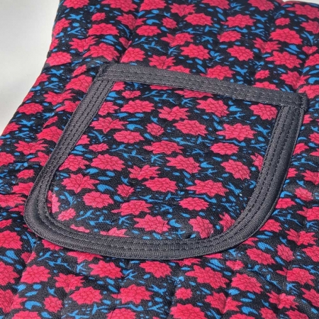 밀리어스 어르신 꽃무늬 누빔 조끼 할머니조끼 #5