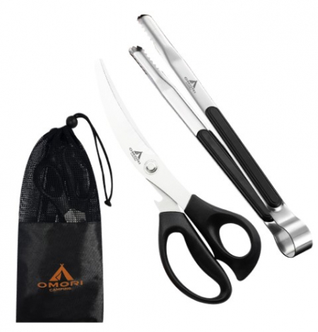 오모리 캠핑가위 집게 메쉬망 3P세트 OM785 #2