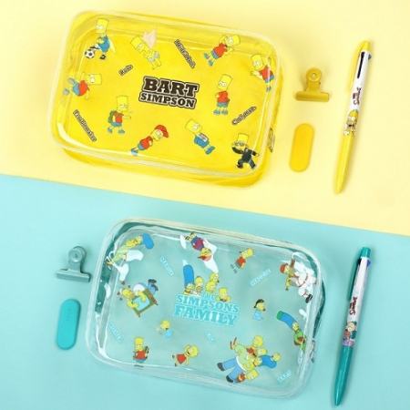 심슨 투명 사각 파우치 #2