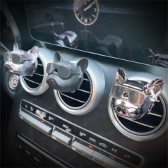 차량용 동물 고급 불독 방향제 디퓨저 1세트