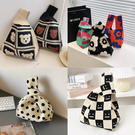 시장가방, 미니가방, 손가방, 토트백, 니트가방 #3