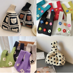 시장가방, 미니가방, 손가방, 토트백, 니트가방