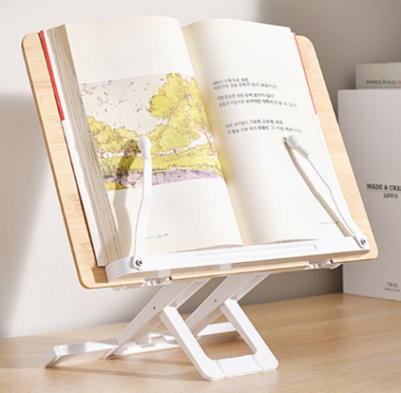 원목 독서대 휴대용 관공서 2단 3단 높이조절 책 거치대 북스탠드 유아독서대 #2