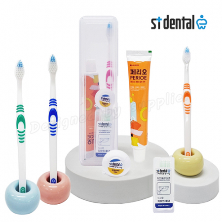 M케이스 오랄비 고탄력 페리오 st덴탈 치실 치간 칫솔치약 구강용품 여행용세트 #2