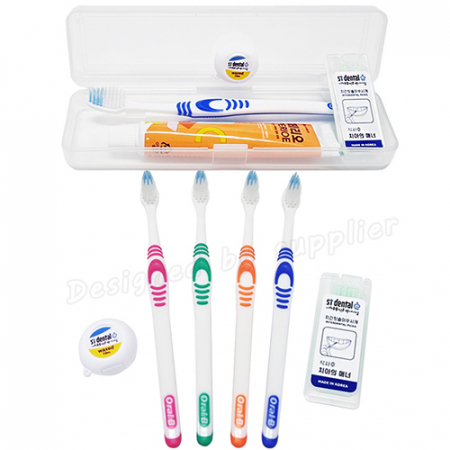 M케이스 오랄비 고탄력 페리오 st덴탈 치실 치간 칫솔치약 구강용품 여행용세트 #4