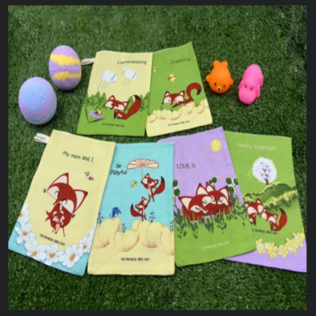 다올 나무섬유 사각 때타올 세트 #2