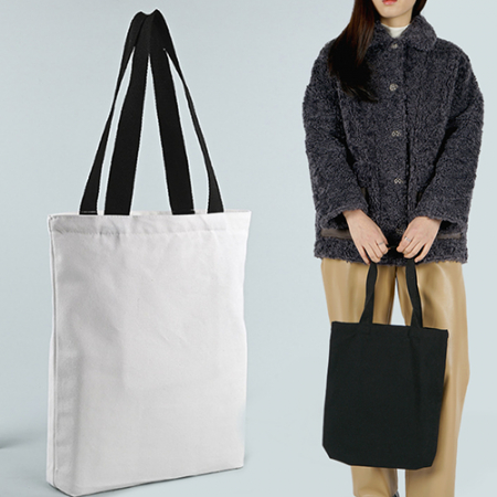 HE19 포켓 웨빙 무지 에코백, 모모카멜 포켓 웨빙 무지 에코백 (33x36x5cm) HE19 #2