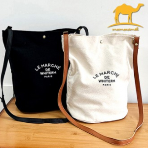 원통형 크로스백 버킷백