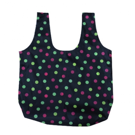 도트무늬C 장바구니 (회색도트, 검정도트) #3