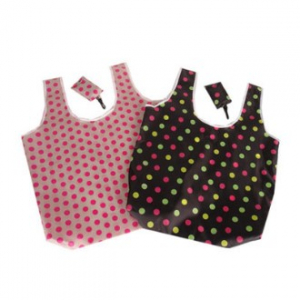 도트무늬C 장바구니 (회색도트, 검정도트)