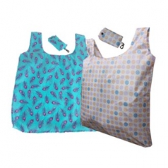 패션 접이식 장바구니(공작깃털/도트)