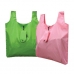 작은이미지: 단색무지A 패션 장바구니 (핑크, 녹색) #2