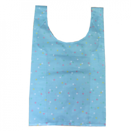 도트무늬B 패션 장바구니 (하늘, 핑크, 겨자) 380*435mm #3