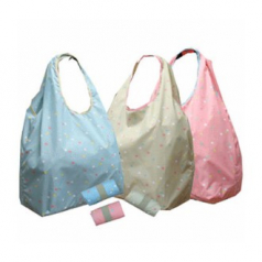 땡땡이 파스텔 포터블 장바구니