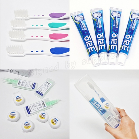 M케이스 클리오R 페리오치약 st덴탈 치실 치간 칫솔치약 구강용품 여행용세트 #5