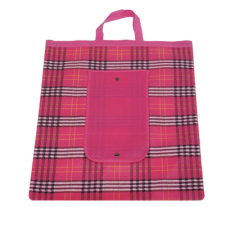 체크컬러 똑딱이 장바구니 420*480mm #4