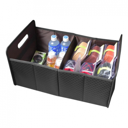 CE440 카테크 자동차 적재수납함 가죽트렁크 접이수납함 #2