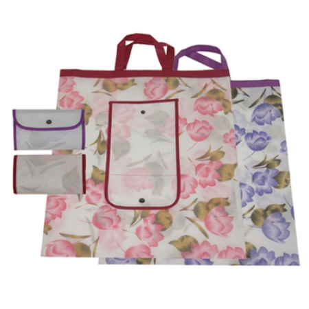 WS.288A 꽃무늬A 똑딱이 장바구니 420*480mm #2