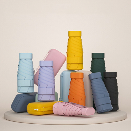 CH451 에코라이프 컴팩트 스트랩케이스 초경량 미니 수동 5단우산 #2