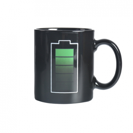 CH883 에코라이프 블랙라인 온도변화감지 세라믹 머그컵 350ml #2
