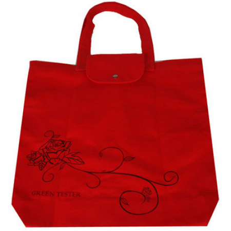 장미 무늬 면가방 410*370*100mm #3