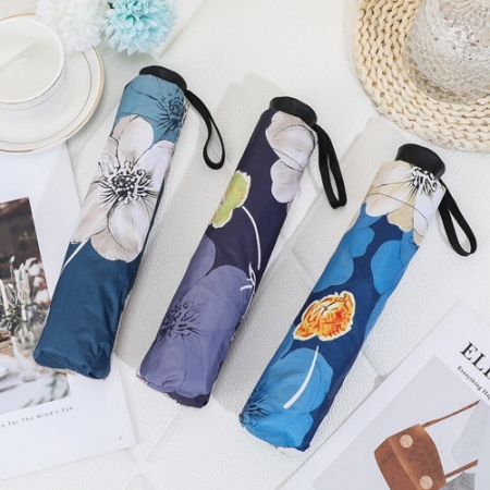 CH544 에코라이프 플라워 안티 자외선 UV차단 수동양산 3단우산 #2