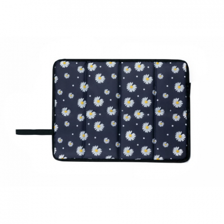 CH526 네이쳐 체크플라워 야외 개인휴대용 방습 쿠션매트 접이식방석 #2