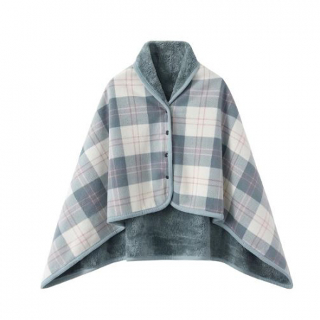 밀리어스 망토 담요 똑딱이 입는담요 극세사 캠핑 후드담요 80x130cm #2