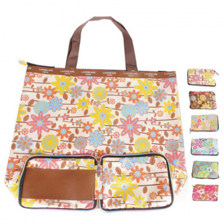 지갑형 꽃무늬 장바구니 440*360*130mm #2