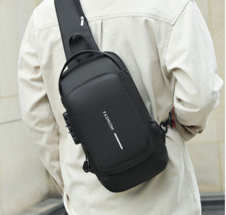 슬링백 도난방지 크로스백 잠금장치+USB케이블 #2