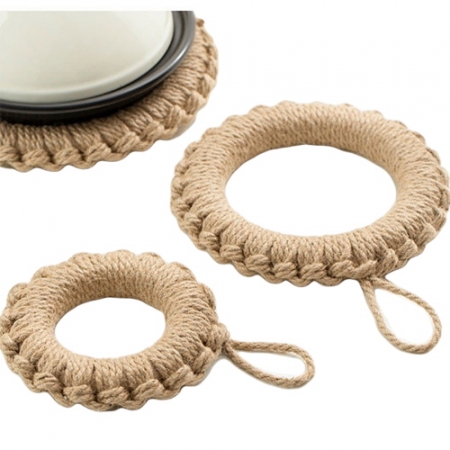 EL 황마롤 라운드 받침 소 CIH002 #2