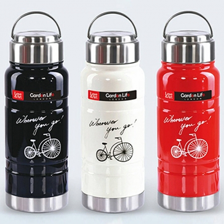 바이크 아웃도어 이중스텐 보온병 550ML 3color #2