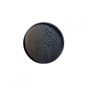 EL 블랙 라운드 목재쟁반(33) CIH056