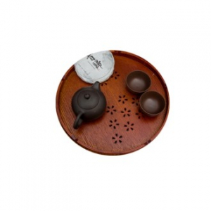 EL 3색 라운드 목재 쟁반 CIH054