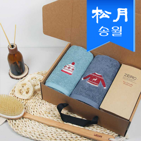송월 스페셜 기프트세트(윈터데이 타올 150g 2p + 런던 로얄 머그컵 350ml) #2