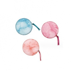 EL 마블링 레더 라운드 미니줄자 CHH846