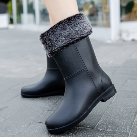 NC 스타일 논슬립 벨벳 레인부츠 CHH859 #2