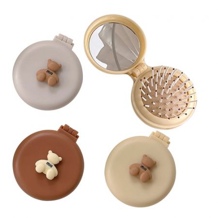 EL 큐티 곰돌이 쿠션 빗 손거울 CIH224 #2