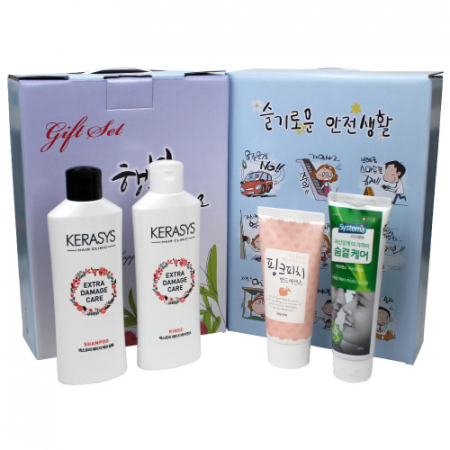 시스테마 치약 120g+과일나라 핑크피치 핸드에센스 80g+애경 케라시스 샴푸 180ml+애경 케라시스 린스 180ml #2