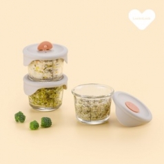 락앤락 리틀럽 바로한끼 이유식 원형용기 230ml 3개 HA