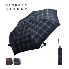 GG 가스파 3단 타탄체크 패턴 수동 우산