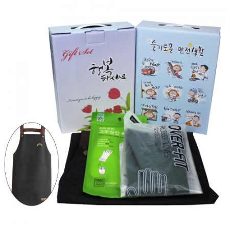 앞치마+고무장갑(오버핏)+고무장갑 속장갑 #2
