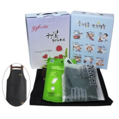 앞치마+고무장갑(오버핏)+고무장갑 속장갑