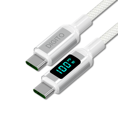 디지토 울트라 플러스 CtoC 100W PD C타입 초고속 충전 데이터 LCD 디스플레이 케이블 #2