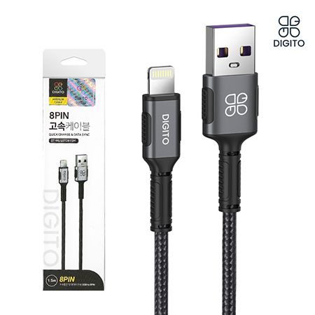 디지토 20W 아이폰 애플 아이패드 라이트닝 8핀 초고속 충전 데이터 케이블 1.5m #2
