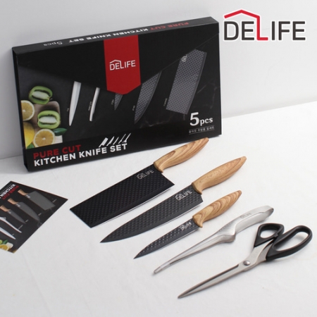 [디라이프] 퓨어컷 주방용 칼세트 (5PCS) #2