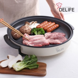 디라이프 DLA-PZ1500 뷔페 파티 전기그릴, 피자팬